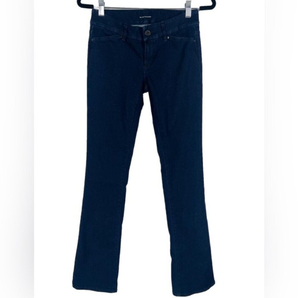 ELIE TAHARI Joey Jean Skinny Boot Mid Rise Flare Leg Jeans Style E42V1203 Size 2